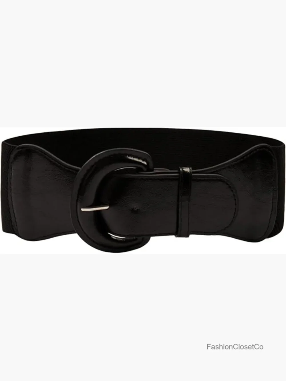 Wide Stretchy Cinch Belt 3 Inch Vintage Chunky Buckle Belt S-XXXXL